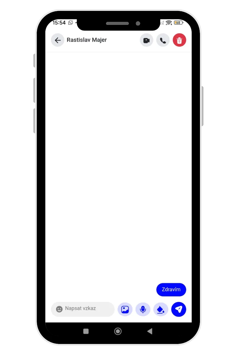 A private message shown in the Unity Christ app