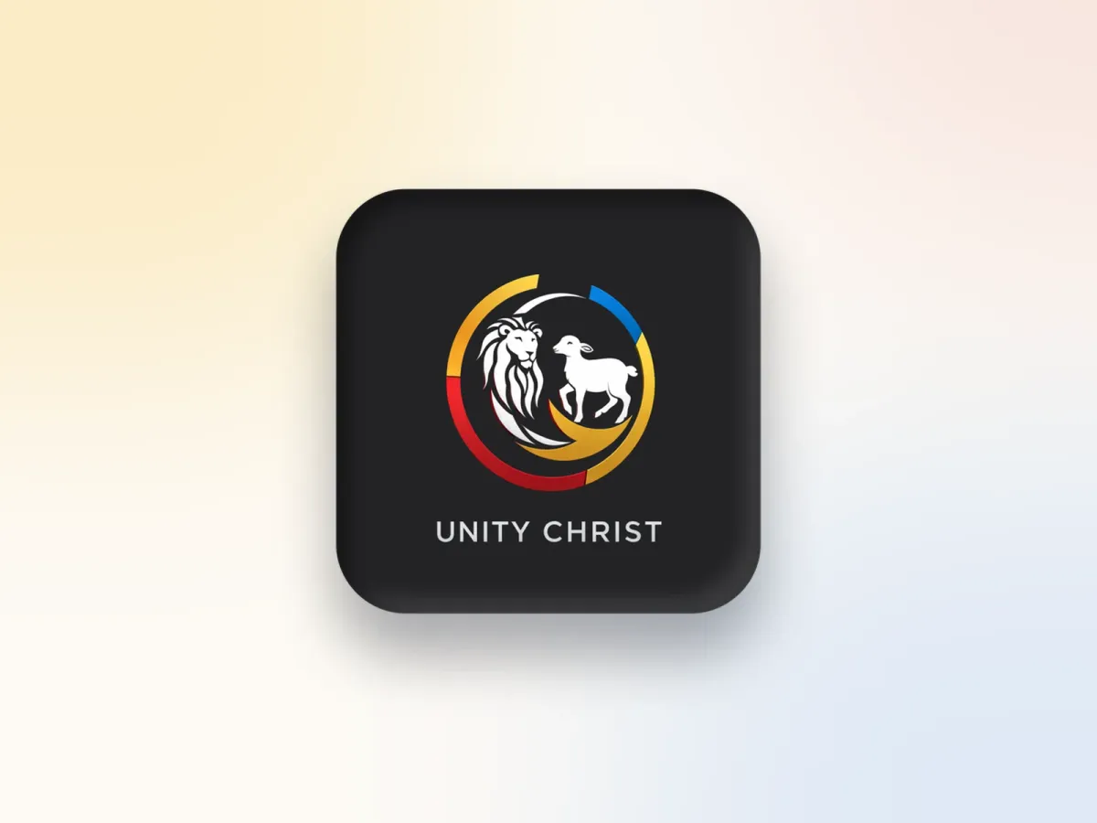 Unity Christ logo — the lion and the lamb