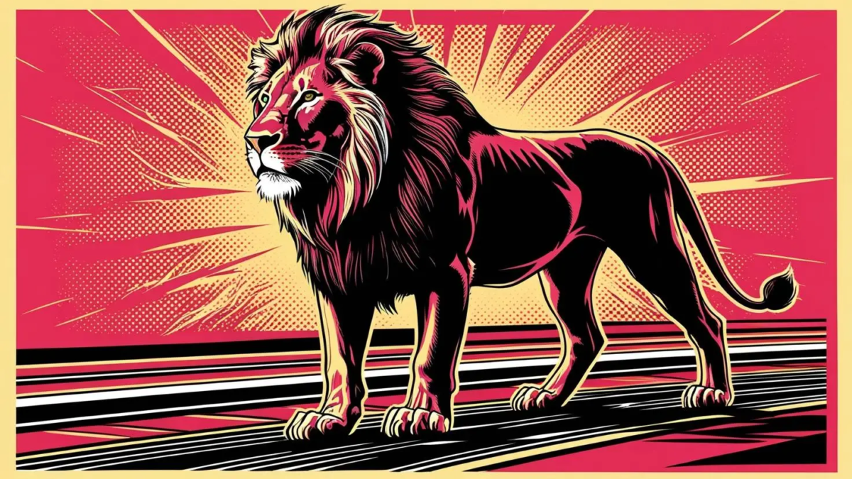Lion on judah baner