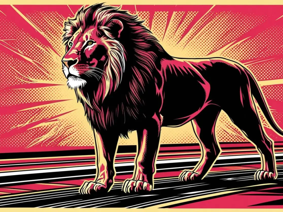 Lion on judah baner